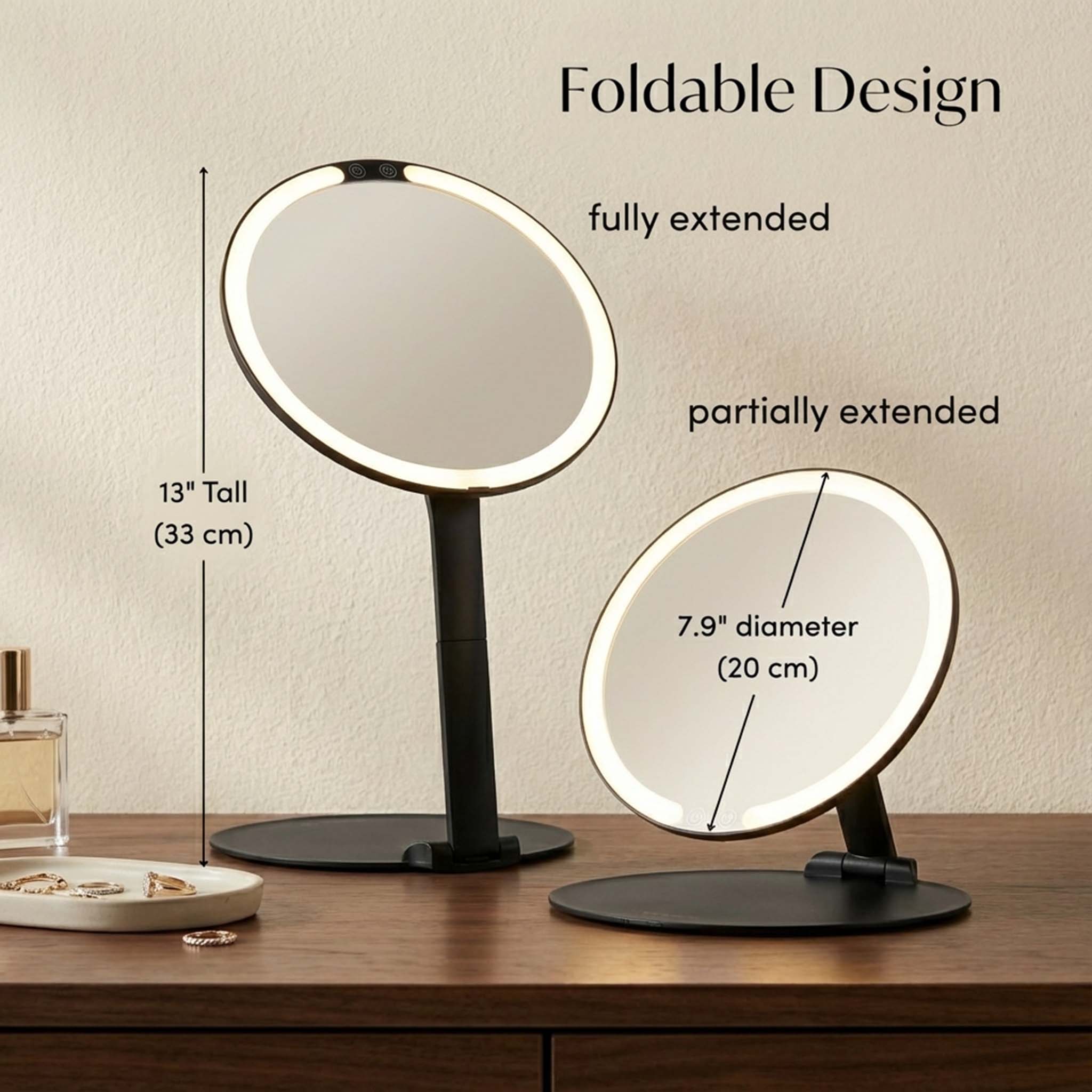Abigail LED Travel Mirror