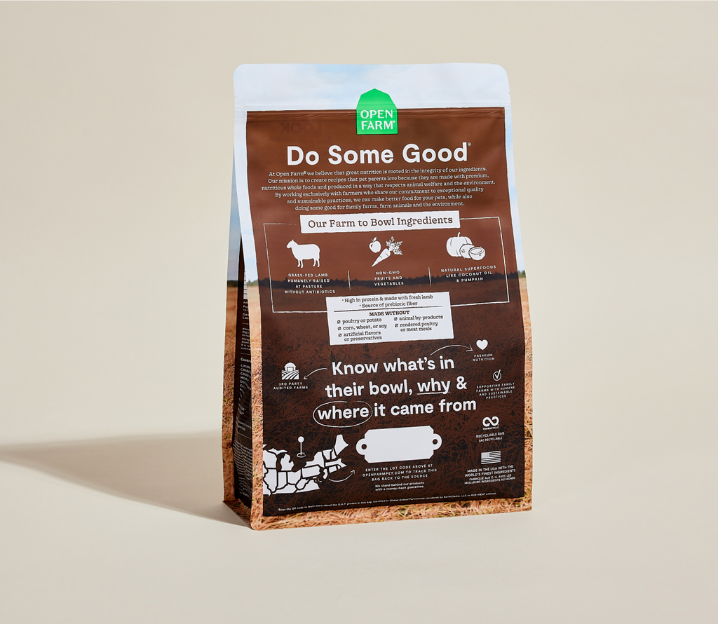 Pasture-Raised Lamb Grain-Free Dog Kibble
