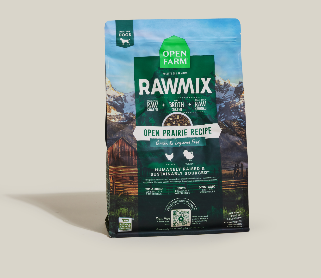 RawMix Open Prairie Grain-Free Dog Kibble